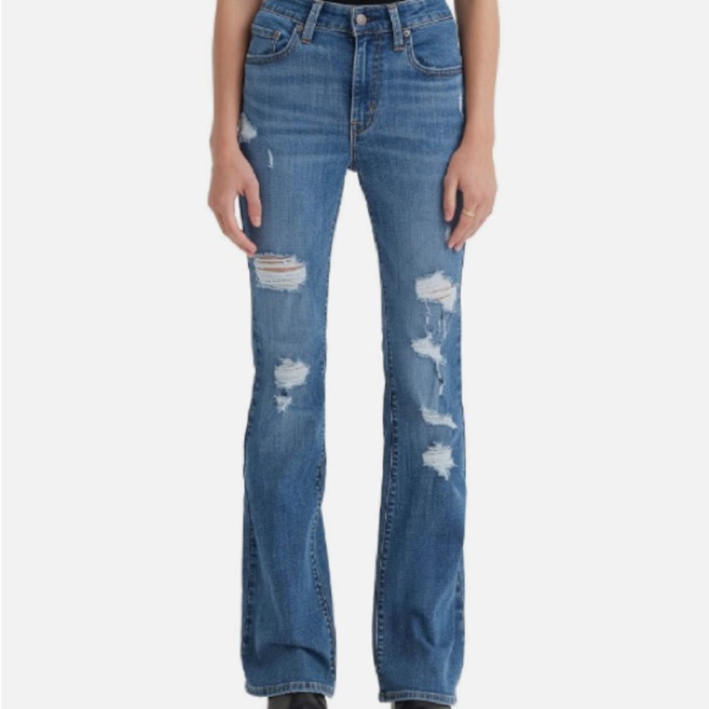 726 Levi Ripped Flare Jeans